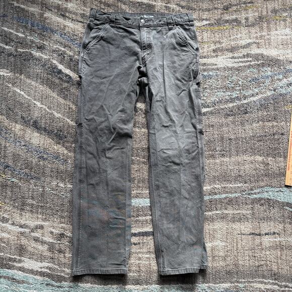 Carhartt Other - Men's Carhartt Gray Brown Rugged Flex Duck Utility Cargo Work Pants Sz 34 x 32